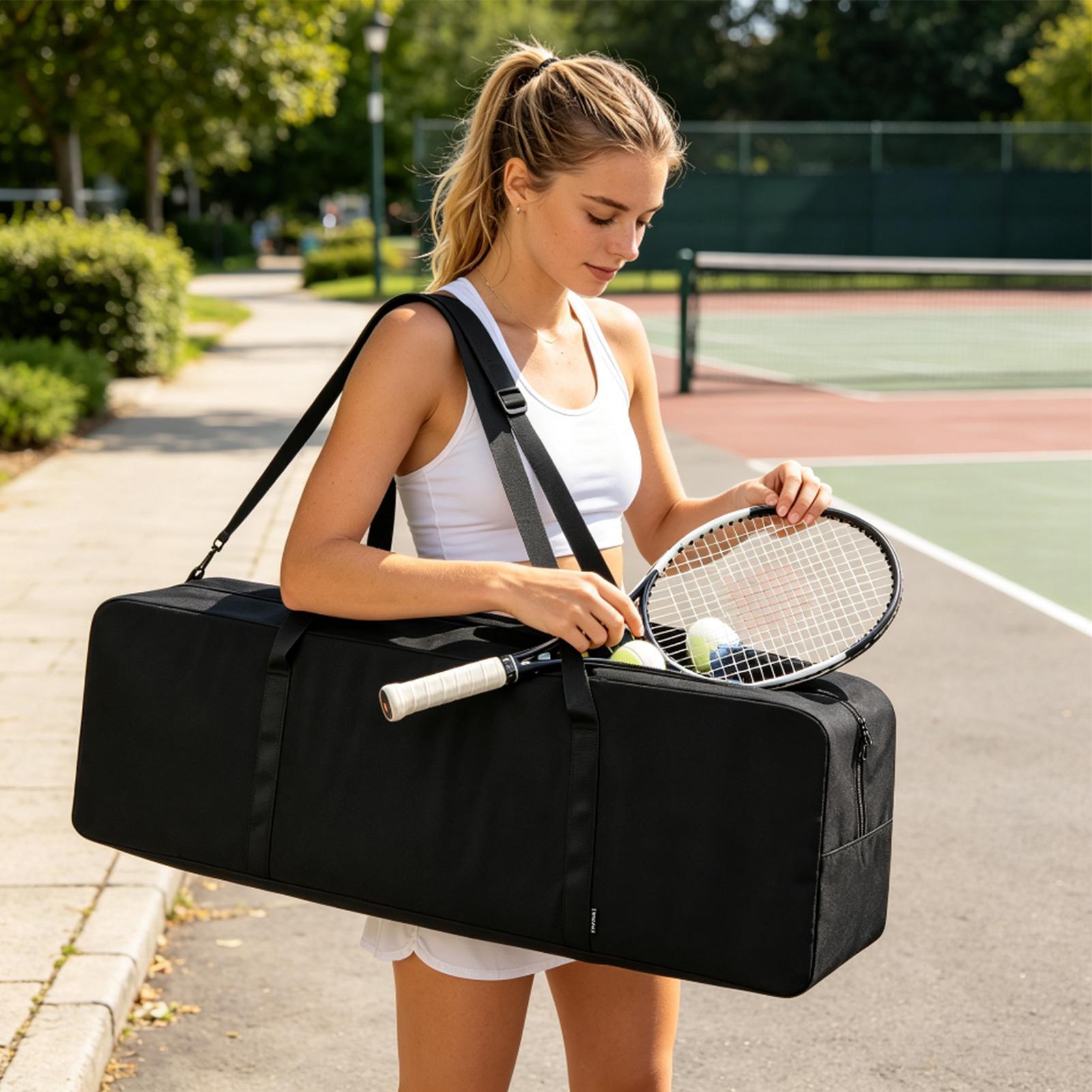 피클볼 네트 가방 접이식 네트 시스템 파우치 지퍼 포함 - Badminton Net 리뷰 및 가격