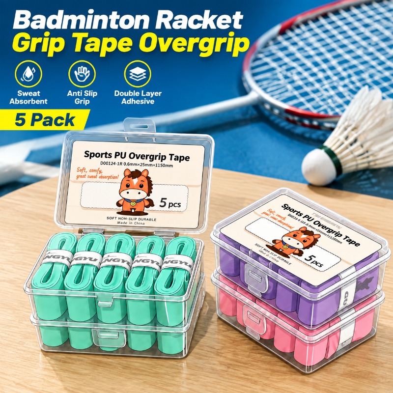 배드민턴 라켓 그립 테이프 땀 흡수성 오버그립 이중층  - Badminton Grip 리뷰 및 가격