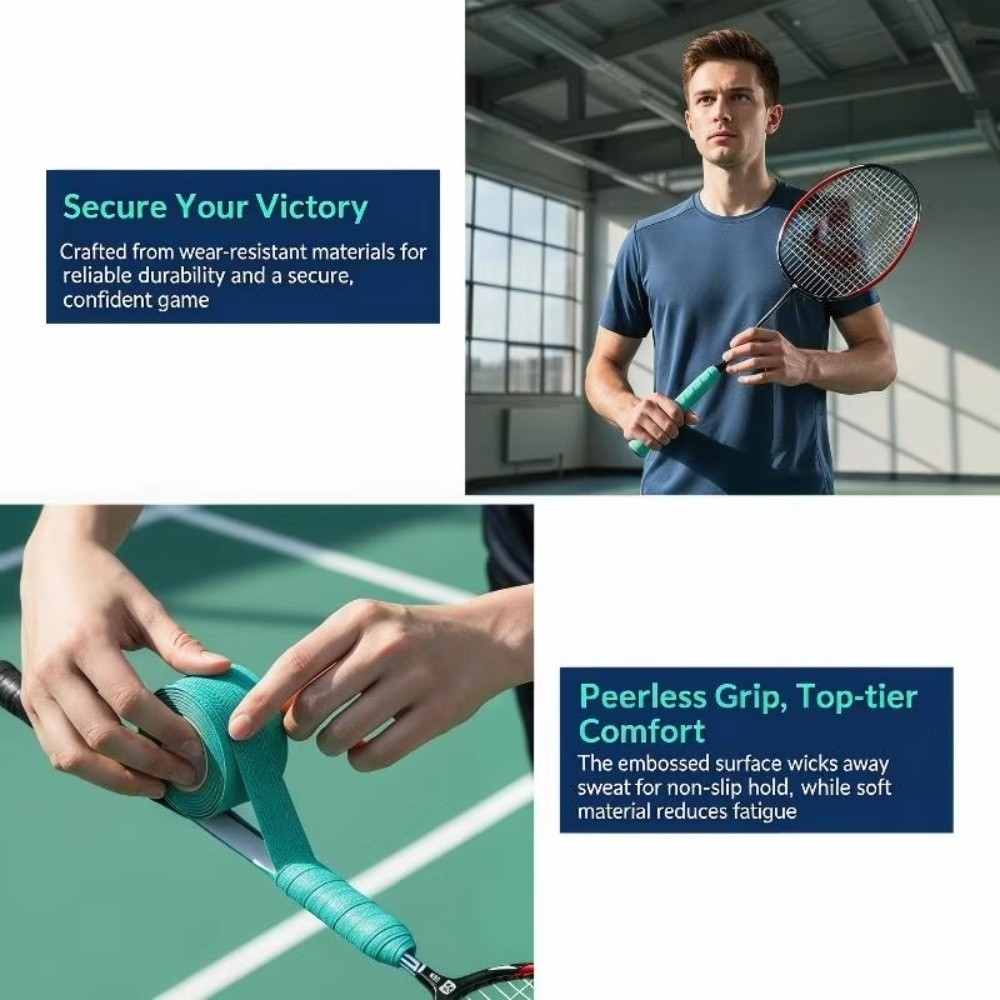 땀 흡수 기능이 있는 배드민턴 라켓 손잡이 테이프, 미 - Badminton Materi 리뷰 및 가격