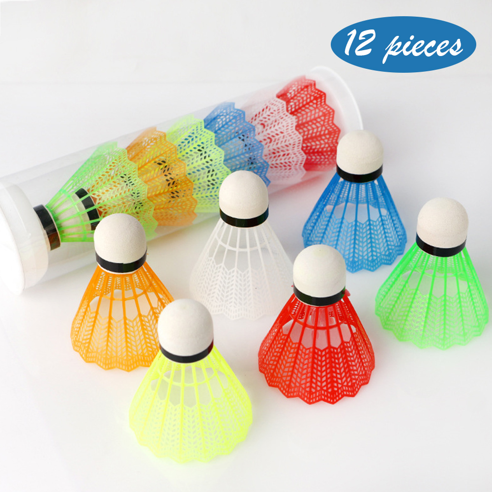12pcs 플라스틱 배드민턴 연습용 배드민턴 어린이 엔 - Feather Shuttlecock 리뷰 및 가격