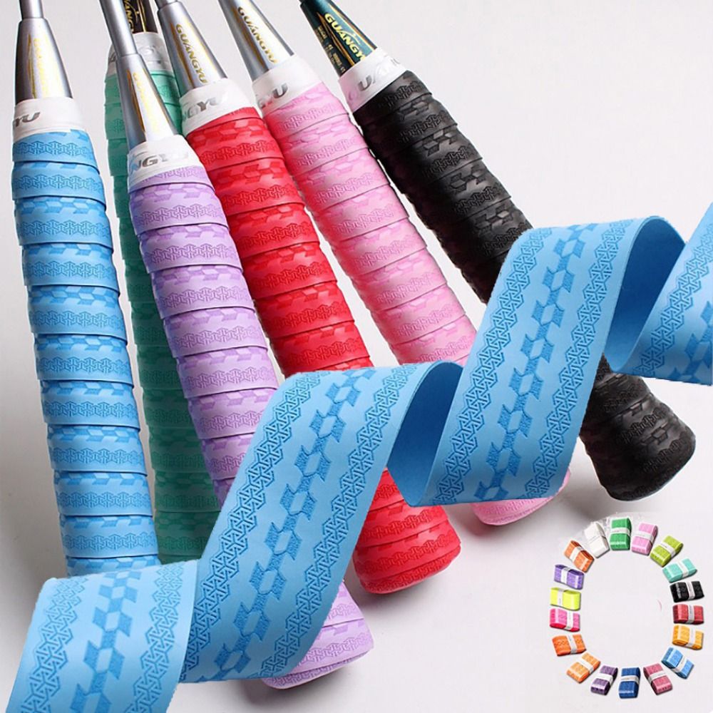 엠보싱 배드민턴 라켓 핸들 그립 PU 땀 흡수 배드민턴 - Badminton Materi 리뷰 및 가격